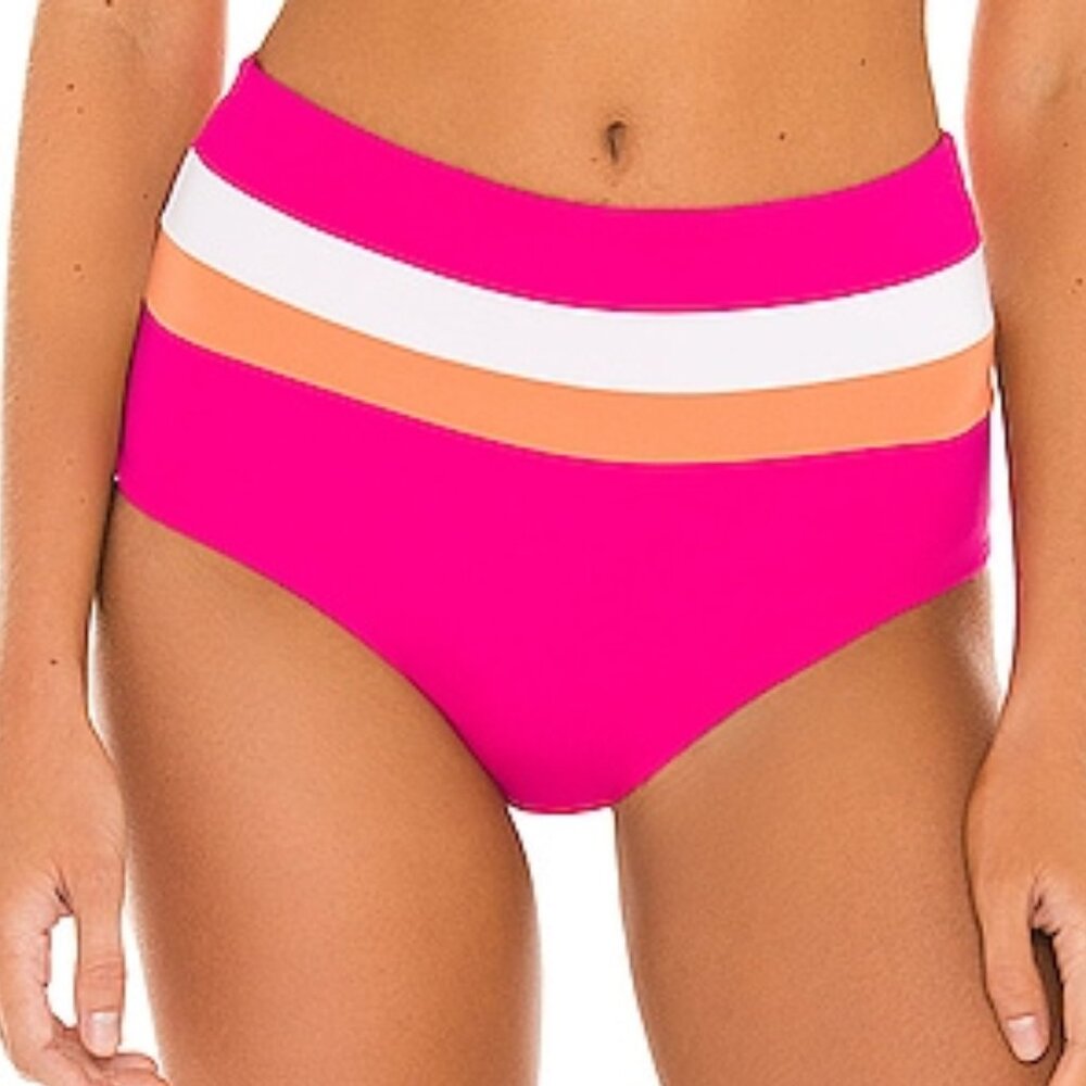NWT X REVOLVE Portia Stripe Bikini Bottom